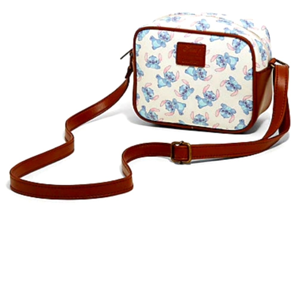 Loungefly Lilo & Stitch Cream & Brown Camera Bag